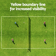 Everfit 9M Portable Volleyball Net Set with Ball Boundary Lines Badminton Tennis SN-B-VLB-9M-YE
