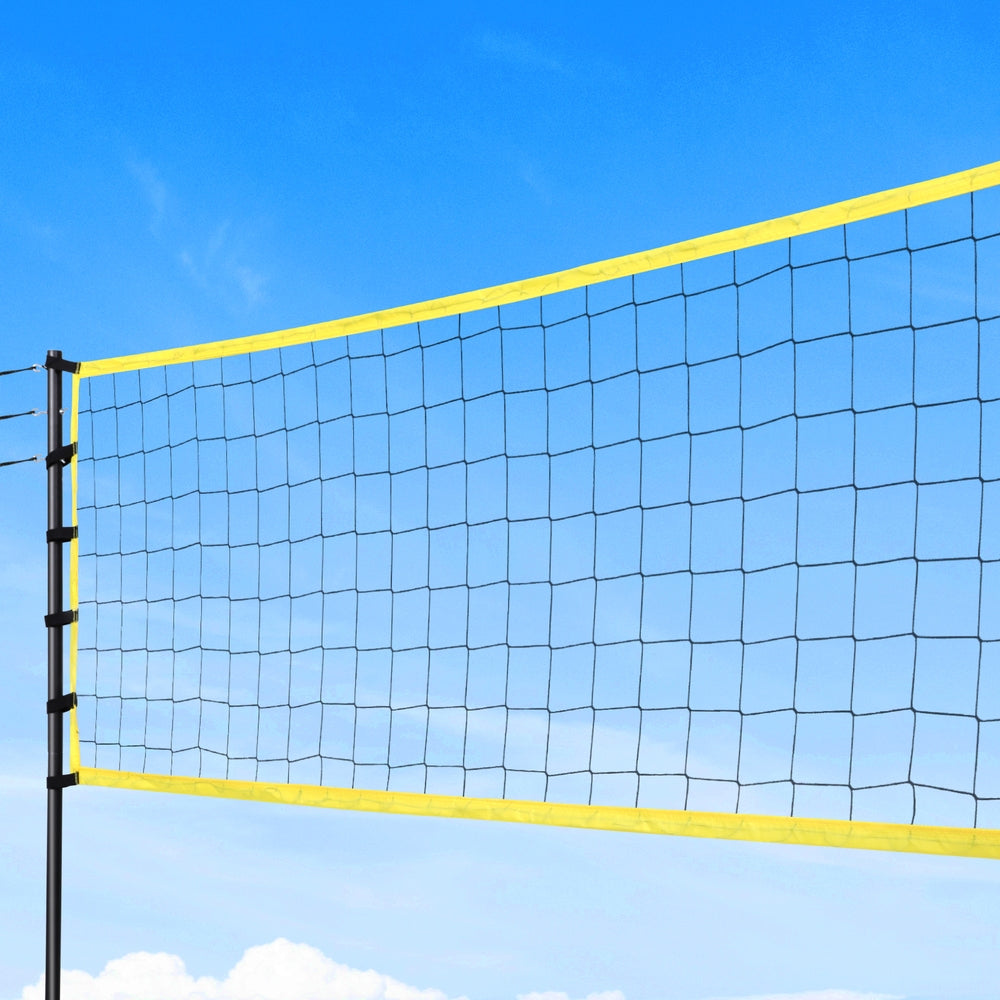 Everfit 9M Portable Volleyball Net Set with Ball Boundary Lines Badminton Tennis SN-B-VLB-9M-YE