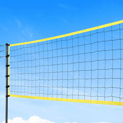 Everfit 9M Portable Volleyball Net Set with Ball Boundary Lines Badminton Tennis SN-B-VLB-9M-YE