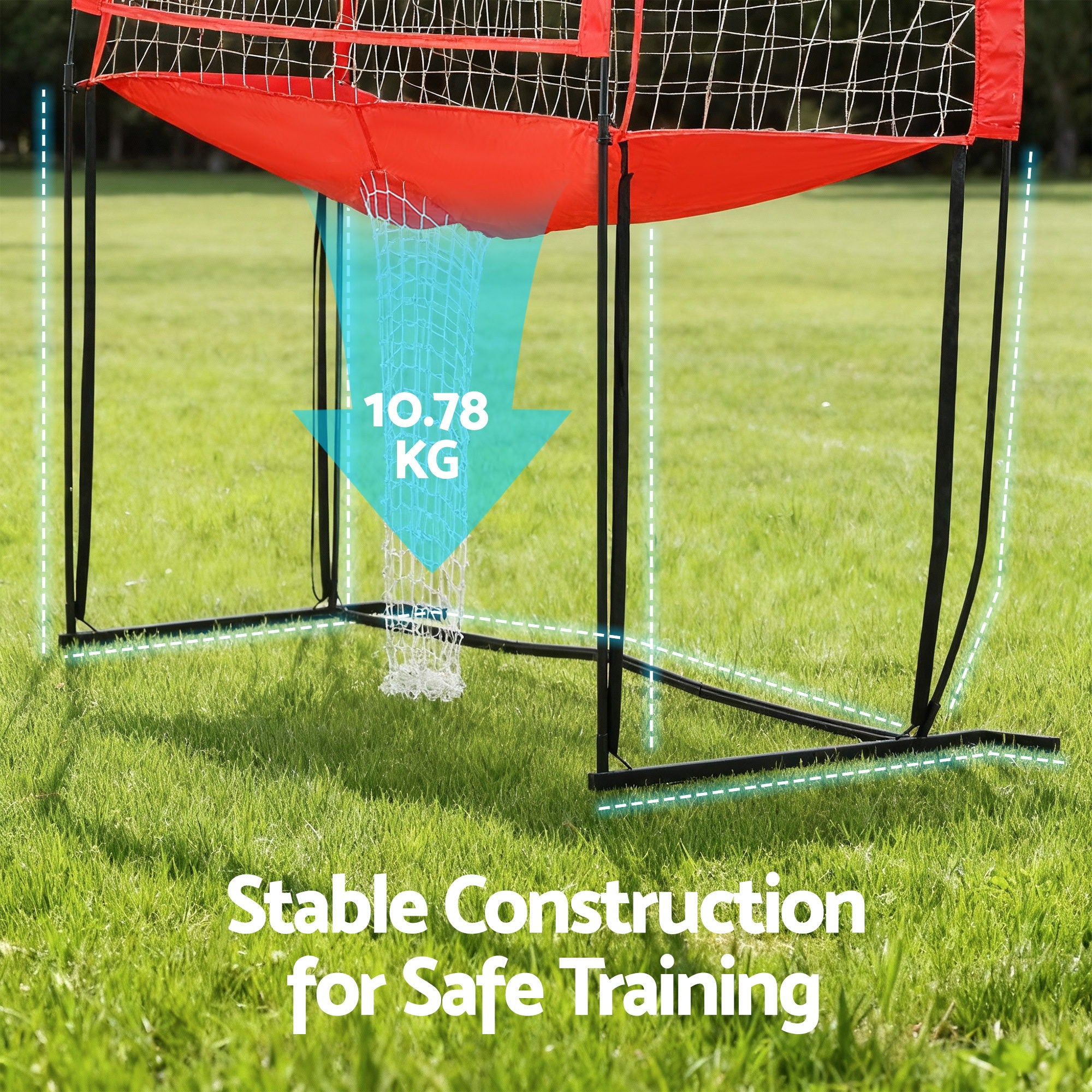 Everfit 8ft Volleyball Net Training Equipment Adjustable Height Portable with Ball and Bag SN-B-VLB-FS-RE