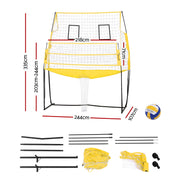 Everfit 8ft Volleyball Net Free-standing Adjustable Height Portable with Ball and Bag SN-B-VLB-FS-YE