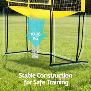 Everfit 8ft Volleyball Net Free-standing Adjustable Height Portable with Ball and Bag SN-B-VLB-FS-YE