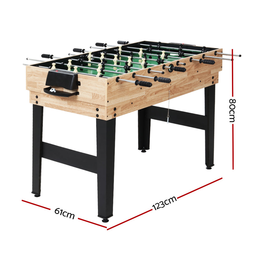 10-in-1 Games Table Soccer Foosball Pool Table Tennis Air Hockey Chess Cards SOCCER-4T-121-10IN