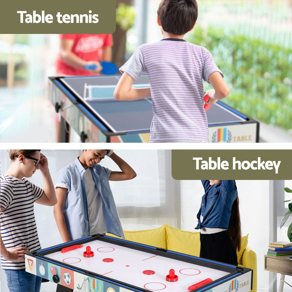 4-in-1 Soccer Table Foldable Game Foosball Table Tennis Pool Hockey SOCCER-4T-121-4IN-FOLD