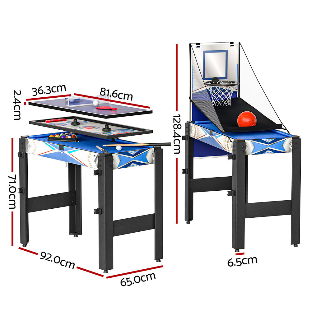 5-In-1 Game Table Pool Table Tennis Air Hockey Basketball Arcade Gift SOCCER-4T-92-5MIN