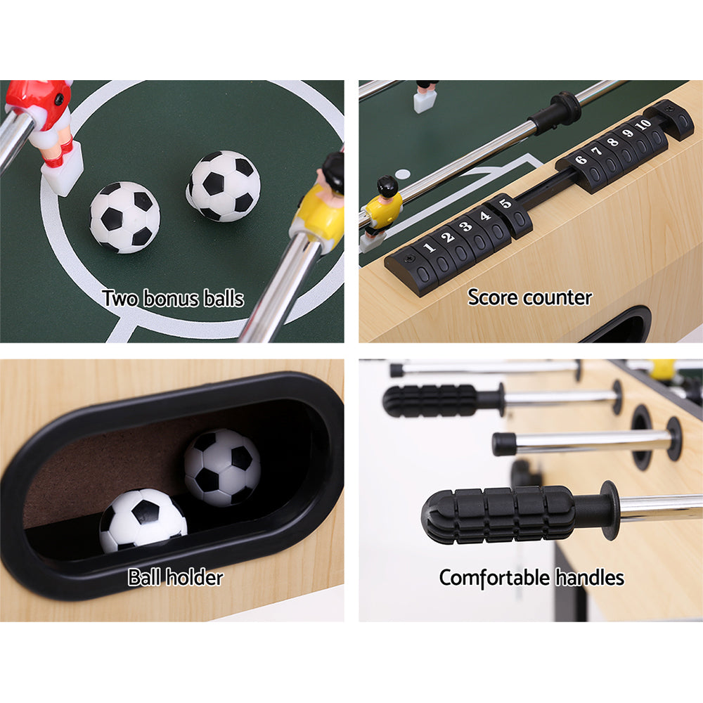 4FT Soccer Table Foosball Football Game Home Family Party Gift Playroom Foldable SOCCER-4T-FOLD