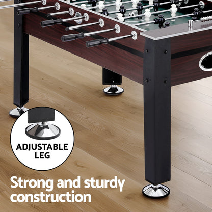 5FT Soccer Table Foosball Football Game Set Home Party Gift Adults Kids Indoor SOCCER-5F-136