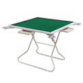 Folding Mahjong Table for Home with 4 Drawers and Cup Holders Green SOCCER-88MJ-FOLD-WH
