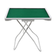 Folding Mahjong Table for Home with 4 Drawers and Cup Holders Green SOCCER-88MJ-FOLD-WH