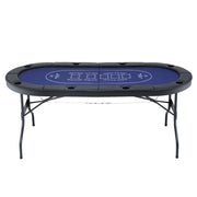 Poker Table Top Folding Poker Table 8 Player 183cm SOCCER-8POK-FOLD-BL