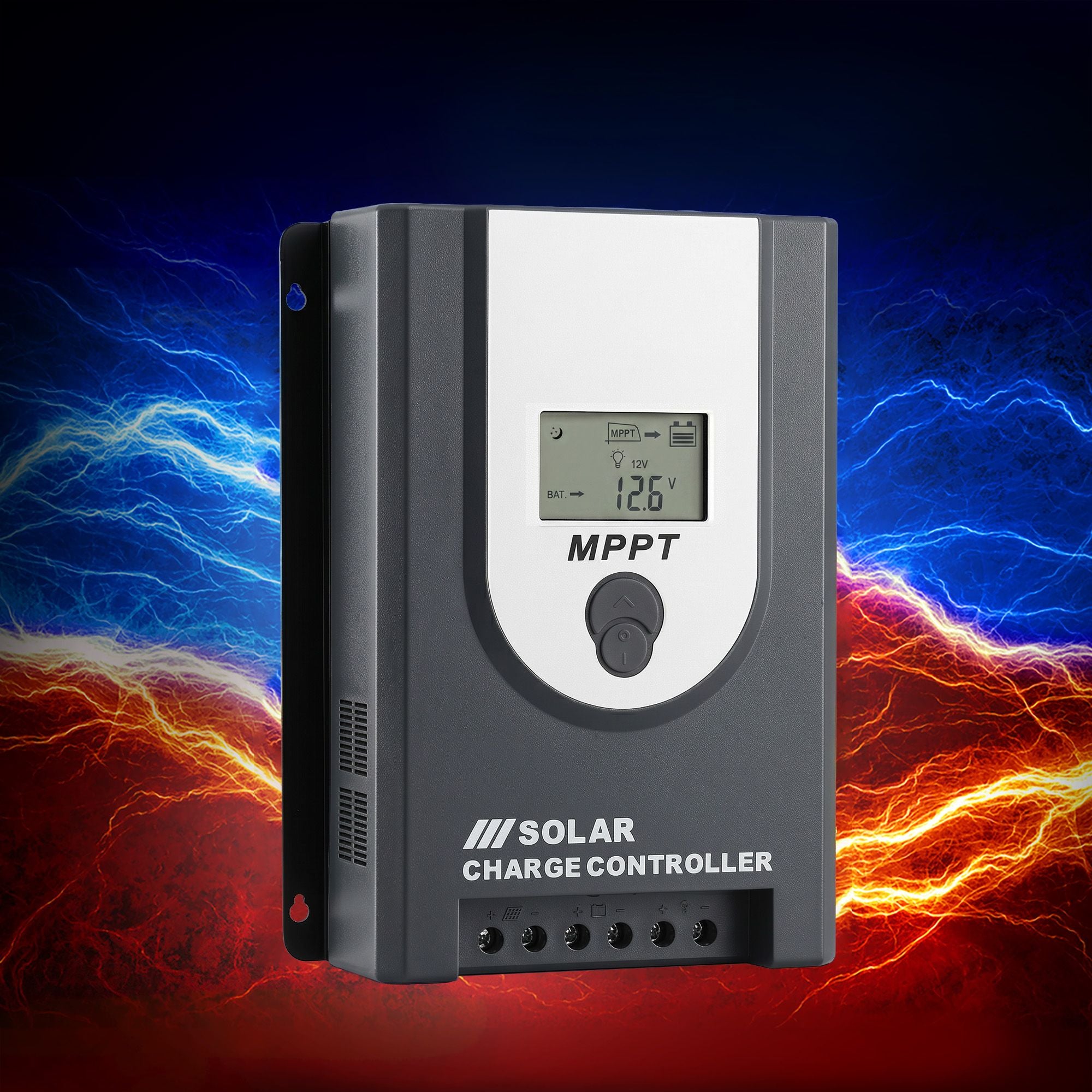 Giantz 50A MPPT Solar Charge Controller Auto 12V/24V Battery Regulator Bluetooth SOLAR-CC50A-GY