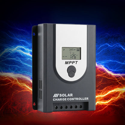 Giantz 50A MPPT Solar Charge Controller Auto 12V/24V Battery Regulator Bluetooth SOLAR-CC50A-GY