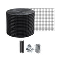 Gardeon 20cm x 30M Solar Panel Bird Guard Mesh Critter Guard Roll Kit with Rust-Proof PVC Coating SOLAR-MESH-30M-BK
