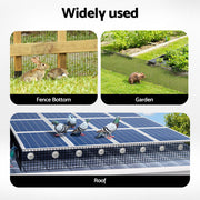 Gardeon 20cm x 30M Solar Panel Bird Guard Mesh Critter Guard Roll Kit with Rust-Proof PVC Coating SOLAR-MESH-30M-BK