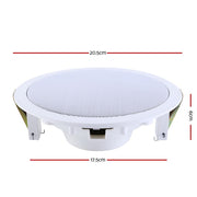 2 x 6" In Ceiling Speakers Home 80W Speaker Theatre Stereo Outdoor Multi Room SPK-CEILING-MSR127