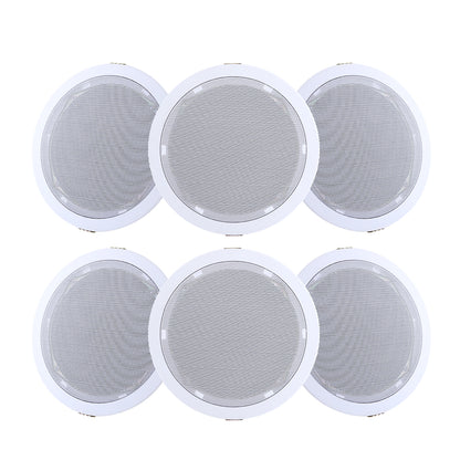 Giantz 6 Inch Ceiling Speakers In Wall Speaker Home Audio Stereos Tweeter 6pcs SPK-CEILING-MSR127X3