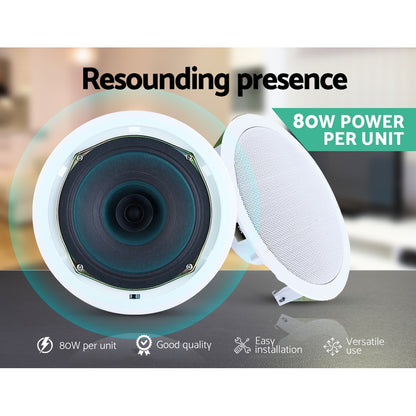 Giantz 6 Inch Ceiling Speakers In Wall Speaker Home Audio Stereos Tweeter 6pcs SPK-CEILING-MSR127X3
