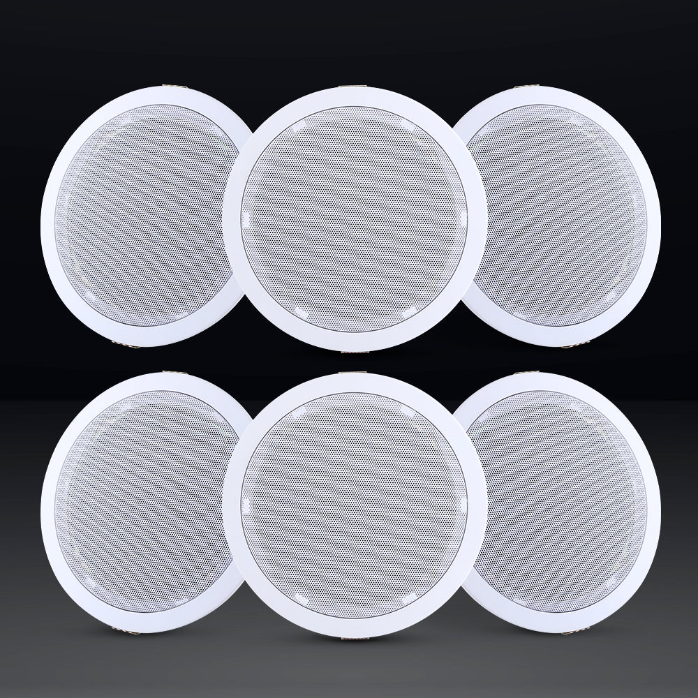 Giantz 6 Inch Ceiling Speakers In Wall Speaker Home Audio Stereos Tweeter 6pcs SPK-CEILING-MSR127X3