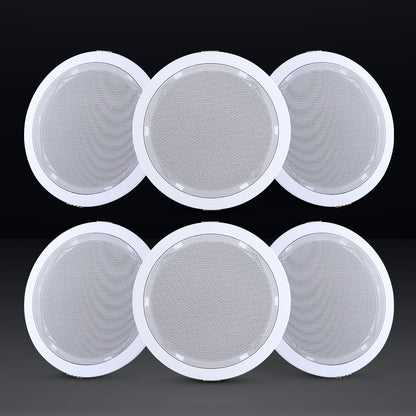 Giantz 6 Inch Ceiling Speakers In Wall Speaker Home Audio Stereos Tweeter 6pcs SPK-CEILING-MSR127X3