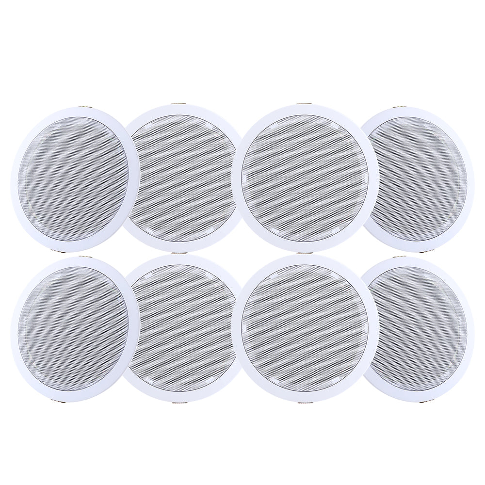 Giantz 6 Inch Ceiling Speakers In Wall Speaker Home Audio Stereos Tweeter 8pcs SPK-CEILING-MSR127X4