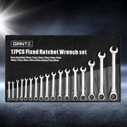 Giantz 17pcs Ratchet Spanner Set Metric 6MM-30MM SPN-630-OE17-SL