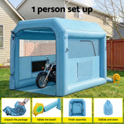 Giantz Inflatable Paint Booth 2.5X2.5X3M Inflatable Spray Booth with 550W Powerful Blower and Air Filter SPRAY-BOOTH-3X2.5-BL