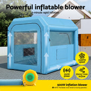Giantz Inflatable Paint Booth 2.5X2.5X3M Inflatable Spray Booth with 550W Powerful Blower and Air Filter SPRAY-BOOTH-3X2.5-BL