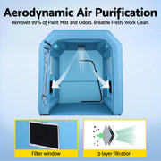 Giantz Inflatable Paint Booth 2.5X2.5X3M Inflatable Spray Booth with 550W Powerful Blower and Air Filter SPRAY-BOOTH-3X2.5-BL