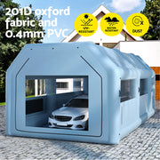 Giantz Inflatable Spray Booth 8.5X4.8M Car Paint Tent Filter System 2 Blowers SPRAY-BOOTH-8.5X4.8-BL-ABC