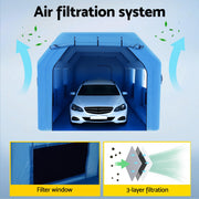 GIANTZ Inflatable Spray Booth Car Paint Tent 8.5x4.8m 2 Blowers Filter Mobile Garage Workstation SPRAY-BOOTH-8.5X4.8-NB-ABC