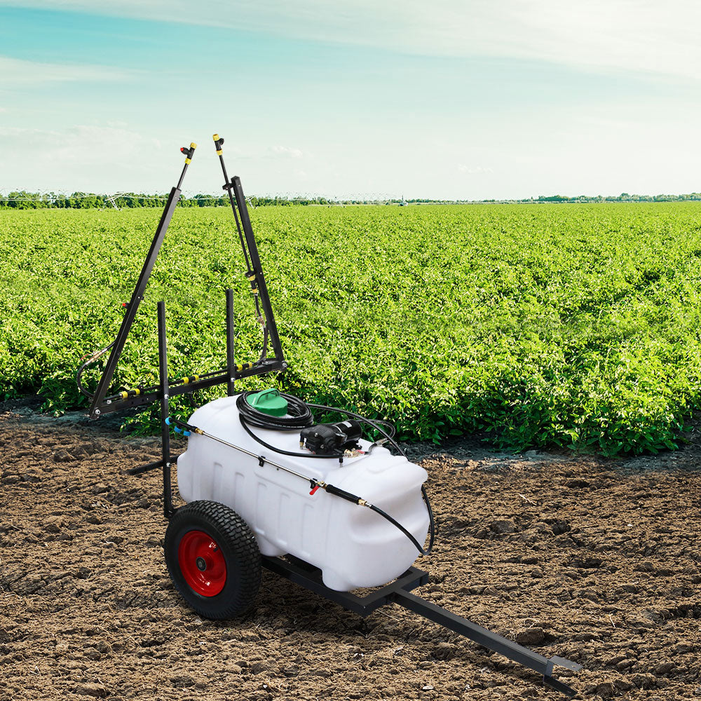 Giantz Weed Sprayer 100L Trailer 3M Boom Garden Spray SPRAYER-100L-BOOM-3M-CART
