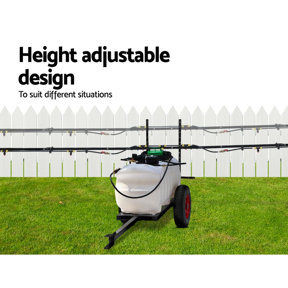 Giantz Weed Sprayer 100L Trailer 5M Boom Garden Spray SPRAYER-100L-BOOM-5M-CART