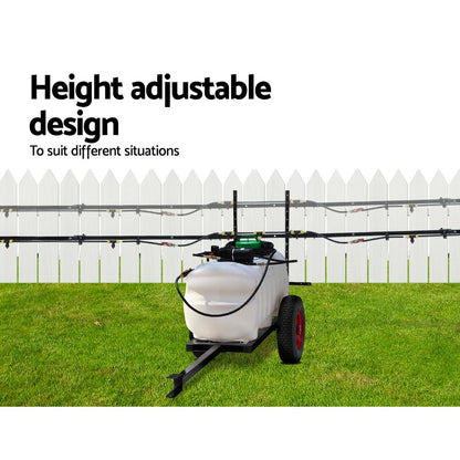 Giantz Weed Sprayer 100L Trailer 5M Boom Garden Spray SPRAYER-100L-BOOM-5M-CART