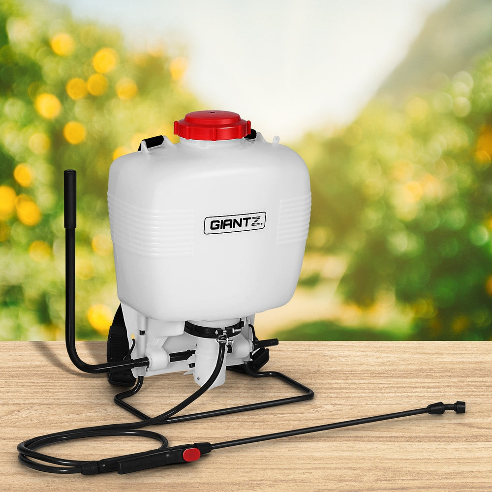 Giantz Weed Sprayer 15L Knapsack Backpack Plastic SPRAYER-15L-BACKPACK-WR-N