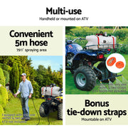 Giantz Weed Sprayer 60L 1.5M Fixed Boom Garden Spray SPRAYER-60L-BOOM
