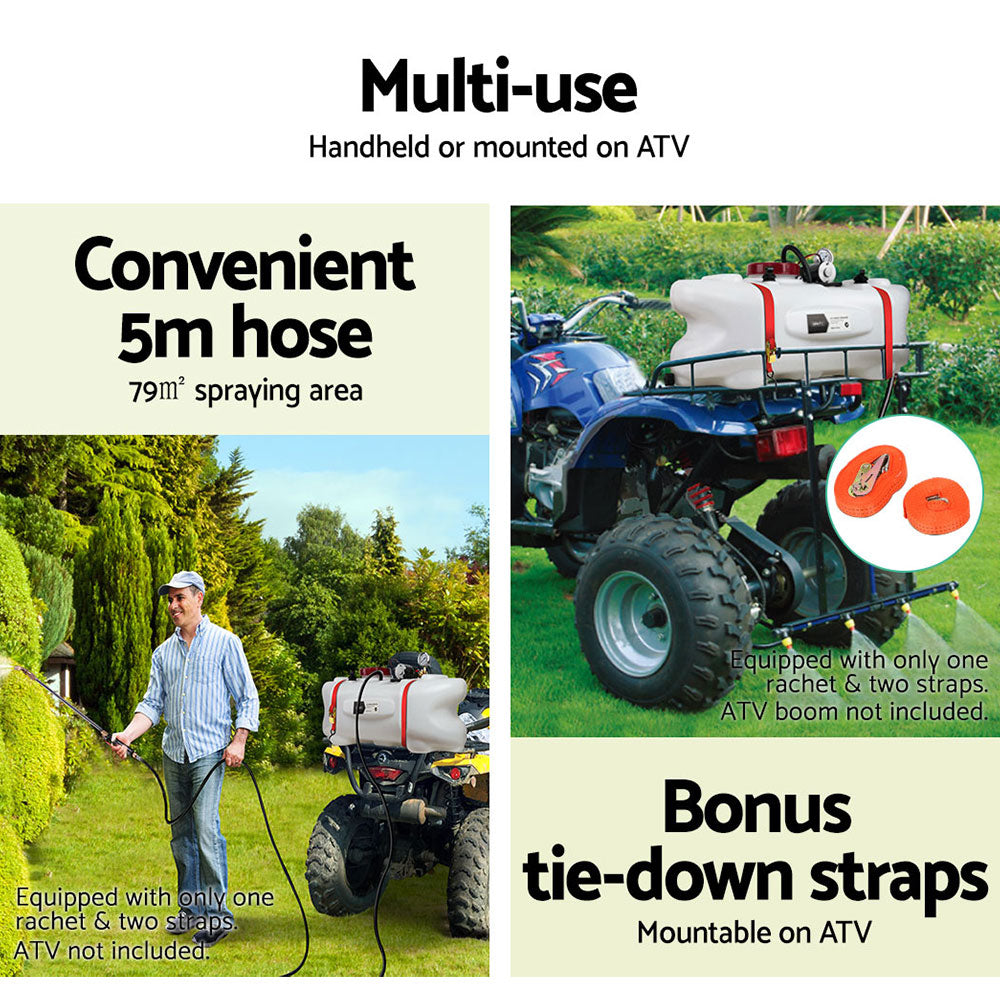 Giantz Weed Sprayer 60L 1.5M Fixed Boom Garden Spray SPRAYER-60L-BOOM