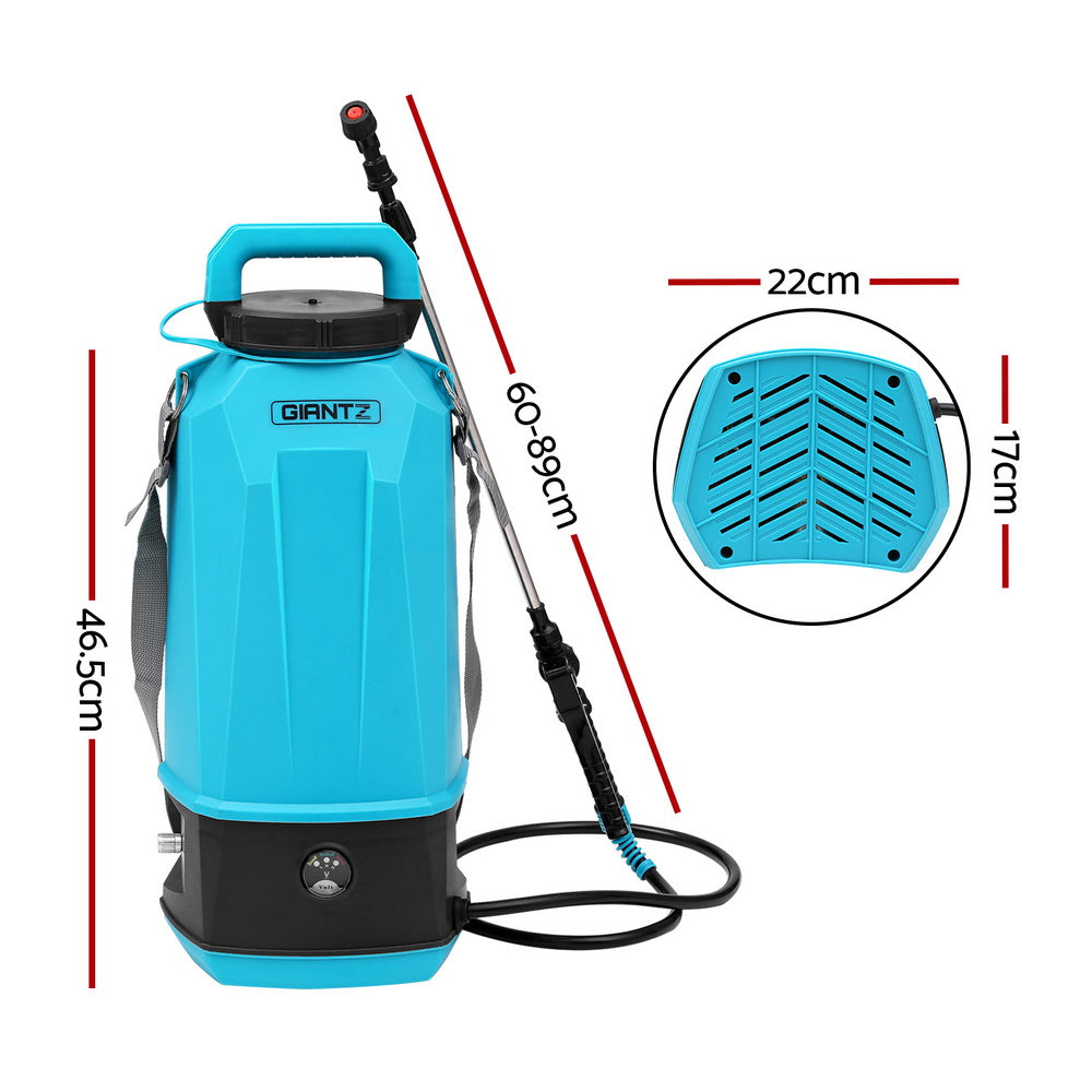 Giantz Weed Sprayer Pressure 8L Shoulder Pesticide SPRAYER-8L-12V-SHOULDER-BL