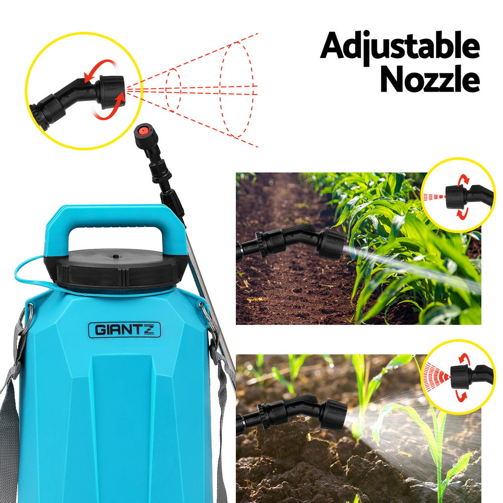 Giantz Weed Sprayer Pressure 8L Shoulder Pesticide SPRAYER-8L-12V-SHOULDER-BL