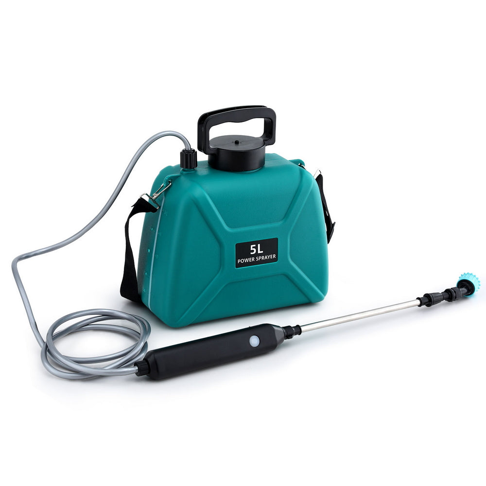 Giantz Weed Sprayer Garden Sprayer USB Charging Electric Shoulder Sprayer 5L SPRAYER-C-5L-GN