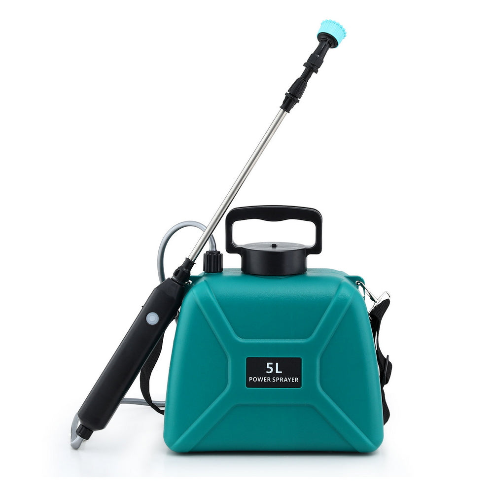 Giantz Weed Sprayer Garden Sprayer USB Charging Electric Shoulder Sprayer 5L SPRAYER-C-5L-GN