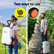 Giantz Weed Sprayer Electric 20L Backpack Trolley SPRAYER-CART-20L-BACKPACK-WH