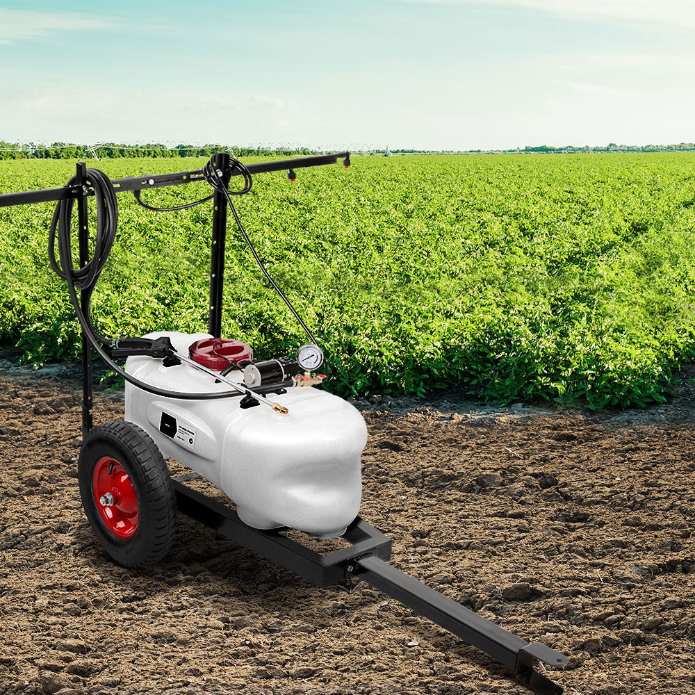 Giantz Weed Sprayer 60L Trailer 1.5M Boom Garden Spray SPRAYER-CART-60L-AB