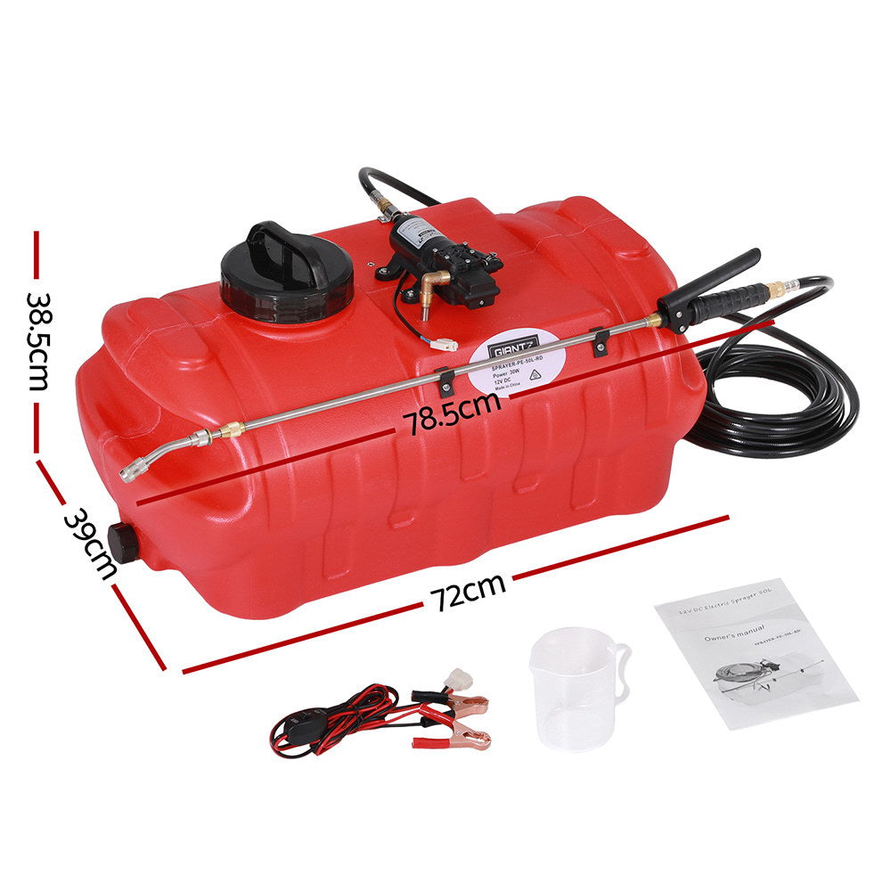 Giantz 50L Weed Sprayer Boom Pump Spot Spray SPRAYER-PE-50L-RD
