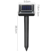 Gardeon Snake Repeller 20X Ultrasonic Solar Powered SR-SNAKE-BRI-20-BK-COM