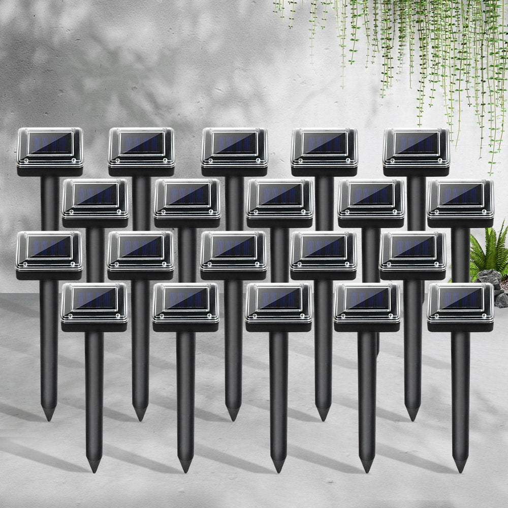 Gardeon Snake Repeller 20X Ultrasonic Solar Powered SR-SNAKE-BRI-20-BK-COM