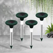Gardeon 4X Solar LED Snake Repeller Pulse Plus Ultrasonic Pest Rodent Repellent SR-SNAKE-DX-4
