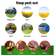 Gardeon Snake Repeller 8X Solar LED Pulse Plus Ultrasonic Pest Rodent Repellent SR-SNAKE-DX-8-COM