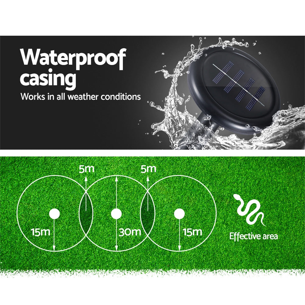 Gardeon Snake Repeller 6X Ultrasonic Solar Powered SR-SNAKE-NA-6