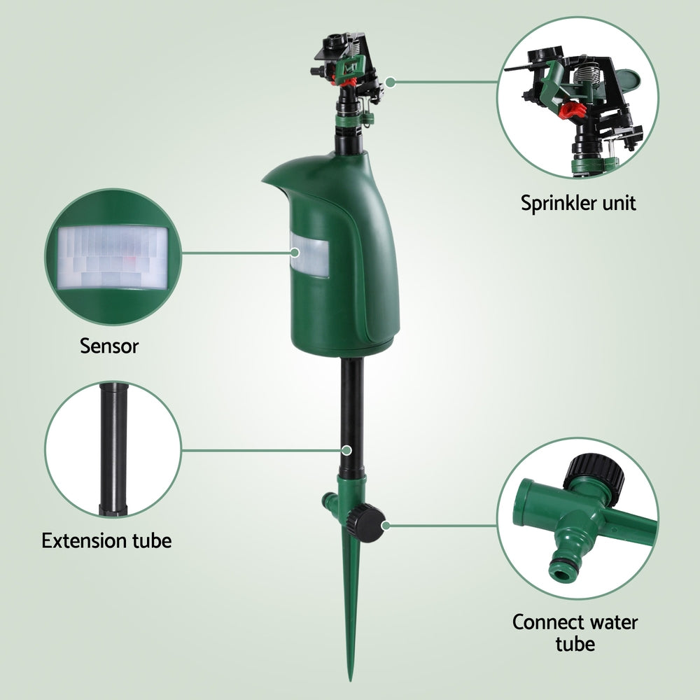 Gardeon Snake Repeller Outdoor Water Sprinkler Animal Deterrent SR-SNAKE-SL1323-GN