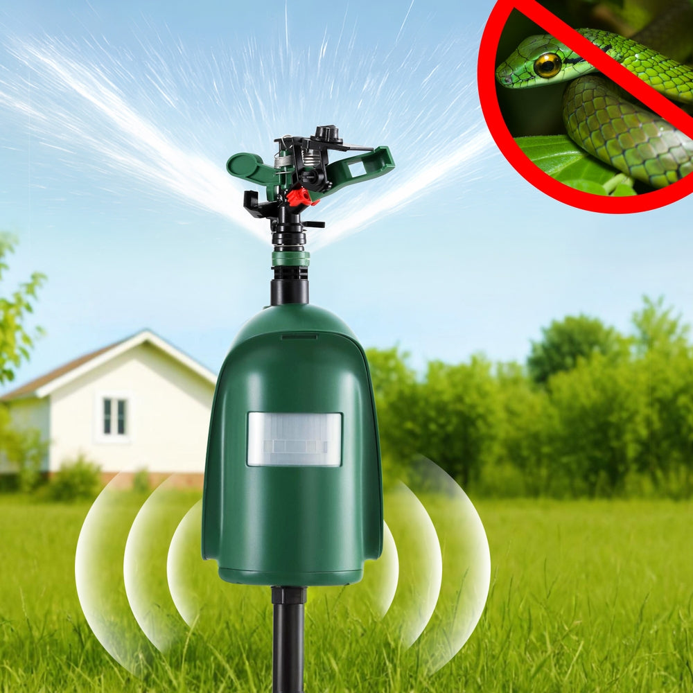 Gardeon Snake Repeller Outdoor Water Sprinkler Animal Deterrent SR-SNAKE-SL1323-GN